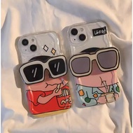 Cute Cartoon Shin-Chan Sunglasses Holder Realme 15 14X 13+12+11 10 C33 C61 GT6 GT7 Pro Phone Case