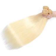Straight Blonde 613 Blonde 613 Human Hair Bundles Unprocessed Brazilian Virgin Hair Bundles Natural 