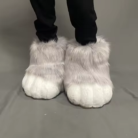 Fursuit feet paw shoes kit plush furry boots fursuit costume paw shoes halloween accessories cosplay