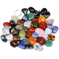 Assorted Tumbled Gemstone ผสมหินธรรมชาติ Rainbow Amethyst Aventurine Rock Mineral Agate สำหรับ Chakra Healing คริสตัลหิน