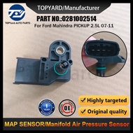 Intake pressure map sensor 0281002514 For Ford Mahindra PICKUP 2.5L 07-11 BA9F479A,3R239F479AA