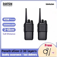 Walkie talkie GP868 High Power 45W Call range 1-10km Super Long Standby 26800mAH 16 Channels are Sui