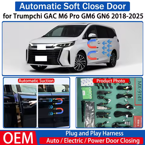 for Trumpchi GAC M6 Pro GM6 GN6 2018-2025 Car OEM Automatic Soft Close Door Electric Suction Kit Aut