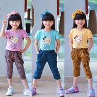 SBA KIDS SETELAN RUFFLE / SET BAJU ANAK CEWEK USIA 3-7 TAHUN CELANA