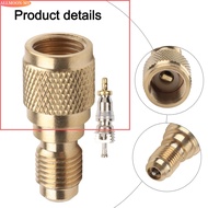 【Best-selling】R410a  for Mini Split AC HVAC Charging Vacuum Adapter 5/16 to 1/4IN w/Valve Core