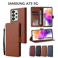 HP Flip Case Samsung A73 5G Wallet Leather Case Premium Casing Samsung A73 5Ghp
