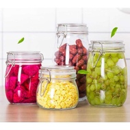 Glass jars/glass jars with locking lids 500ml, 750ml, 1 liter, 1.5 liters thick products used to rai