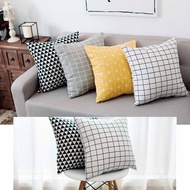 Geometric and Plaid Pillow Case Cushion Cover bed Cushion Cover Linen Fabric Sarung Bantal Home Decoration 40 x 40cm 45 x 45cm