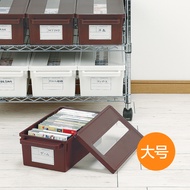Japan imported inomata storage box DVD sorting box super capacity CD storage box ps4 CD box