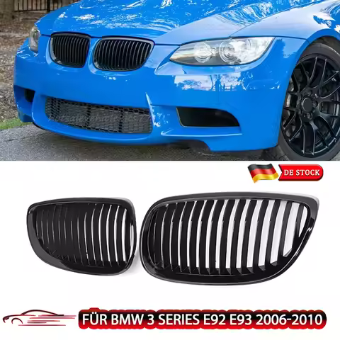 For BMW E92 E93 M3 328i 335i Coupe 2006-2010 Front Bumper Racing Grille Front Hood Grill Front Kidne