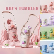 680ml Rabbit Design Kid Tumbler Baby Sippy Cup Training Cup Baby Cute Bottle Cup Kid Drinking Water Suction Tie Bottle