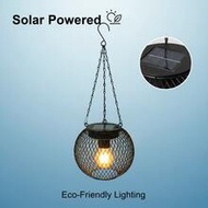 2pcs Solar Hanging Lights, Upgraded Metal Design Suitable For Outdoor Garden, Yard, Path, Tent, Camp