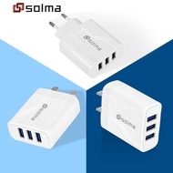 EU/US/UK  3 Ports USB Travel Charger Charge Wall Charging For iPhone Samsung Xiaomi Mobile Plug Charging Adapter