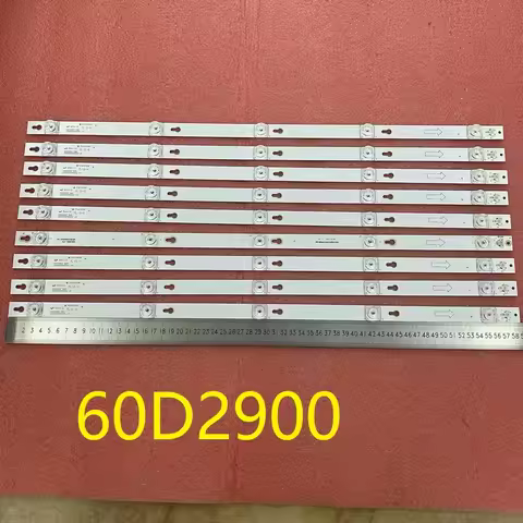 9pcs/set LED Strip for TCL U60P6026 U60P6046 U60P6064 60P20US U60V6026 L60P2-UD 60A730U L60P2-UD L60