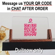 Ewallet QR Code Stand QR Pay Stand DuitNow TouchNgo QrPay Maybank Duitnow MAE Grabpay Boost Bank Isl