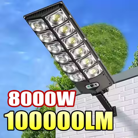 100000LM 8000W/4000W/500W Solar Led Light Outdoor Powerful Outdoor Solar Lamp Motion Sensor Waterpro