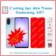 Toughened flexible phone screen protector for Samsung A07