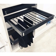 EH-PR602-600-BLK Soft Closing Adjustable Pants Rack