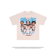 T-Shirt Modern Brand Anthony Davis Mavericks Kyrie Irvin Pure Cotton Retro Print Short-Sleeved Shirt
