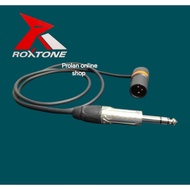 Roxtone Low Profile XLR Male to 6.35mm TRS