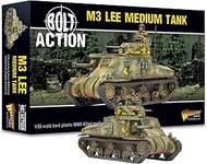 Warlord Games M3 Lee Medium Tank - 1:56 / 28mm US Army Plastic Scale Model Tank for Bolt Action High