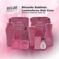SHISEIDO Sublimic Luminoforce For Colored Hair Hair Care (Shampoo Treatment Mask Serum)