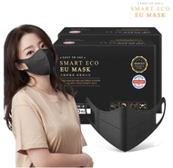 Smart Eco EU Mask 韓國製三層防護成人口罩 （非獨立包裝）黑色/白色
