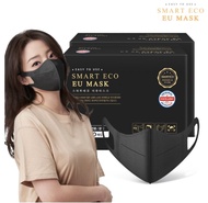 Smart Eco EU Mask 韓國製三層防護成人口罩 （非獨立包裝）黑色/白色 