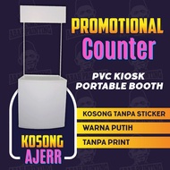 PVC Counter, PVC Booth, PVC Kiosk, Promotional Table, Sampling Table, Meja Lipat, Booth Event