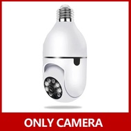 🔥ซื้อ 1 แถม 1🔥 กล้องวงจรปิด V380 Pro 2 เลนส์ พิกเซล 4K dual lens bulb CCTV camera No need wireless w