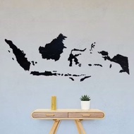 PETA INDONESIA BLACK Acrylic 150cm (Acrylic Indonesian Map) Home Cafe Office Wall Decoration/