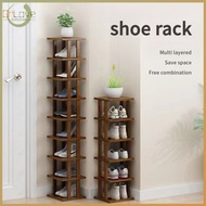 Bamboo Shoe Rack Household Door Multi-Layer Shoe Storage Artifact Space-Saving Rental House Shoe Cabinet Small Shoe Rack