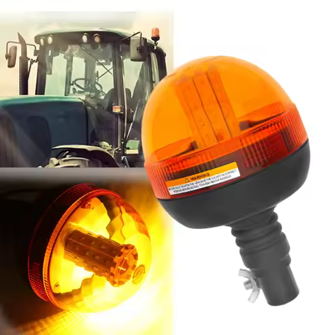 12V-24V 40LEDs Car Flashing Beacon Rotating Warning Light Emergency Strobe Lamp Beacon Forestry for 