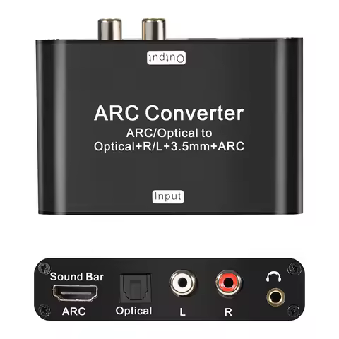 HDMI-Compatible ARC Audio Extractor 192Khz ARC SPDIF Optical To Optical 3.5mm L/R Stereo Digital Aud
