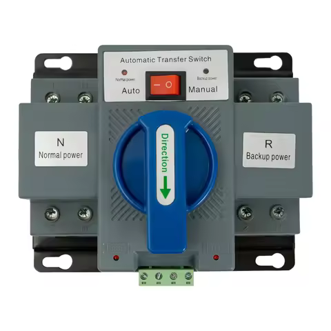 2P 63A ATS Dual Power Automatic Transfer Switch for Generator Changeover Switch 110V GCQ2-63/2