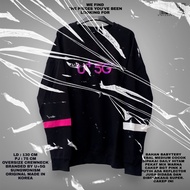 U+5G CREWNECK ORIGINAL/SWEATER CREWNECK/KOREAN SWEATER/OVERSIZE SWEATER CREWNECK/BLACK CREWNECK/OVER