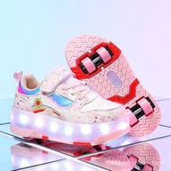 Four-Wheeled Roller Shoes Girls Roller Skates Kids Outdoor Sports Shoes Girls Youth Detachable Rolle