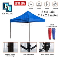 1.0.KT-WARE 8x8 ft 2.5x2.5 m folding canopy / folding tent / kanopi bazar pasar malam / khemah niaga