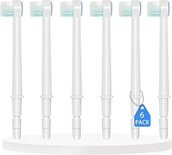 Replacement Tips for Waterpik Aquarius Water Flosser Waterpik Toothbrush Replacement Heads (6 Brush Head Tips)