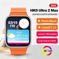 2024 TOP HK9 Ultra 2 MAX 2.02 AMOLED Smart Watch Men HK9 Ultra 2 Upgraded ChatGPT NFC Smartwatch Dynamic Island Ai Watch Face for Android IOS