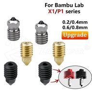 For Bambu Lab X1/P1 series brass Hardened steel Bimetallic hardened steel Nozzle High Flow Nozzle fo