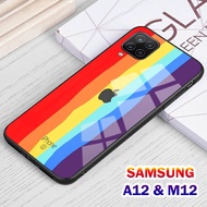 Softcase Glass Kaca SAMSUNG A12, M12 - Casing hp SAMSUNG A12, M12 [ S19].