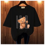 GET FASHION - BAJU KAOS WANITA DEWASA BEAR HI KOREAN STYLE OVERSIZE VIRAL