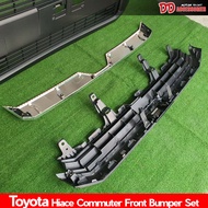 กระจังหน้า รถตู้ hiace commuter 2019 2020 2021 2022 2024 2025 hiace 300 สีชุป 2 ชิ้น บน+ล่าง หลังคาส