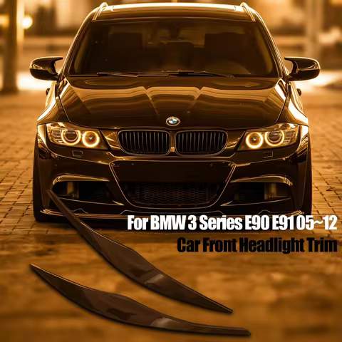 For BMW Accessories 3 Series E90 Sedan E91 Touring 2005-2011 Bodykit Car Front Headlight Eyebrow Eye