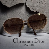 👒 Dior迪奧|Christian Dior Vintage復古金色框太陽眼鏡配#二手