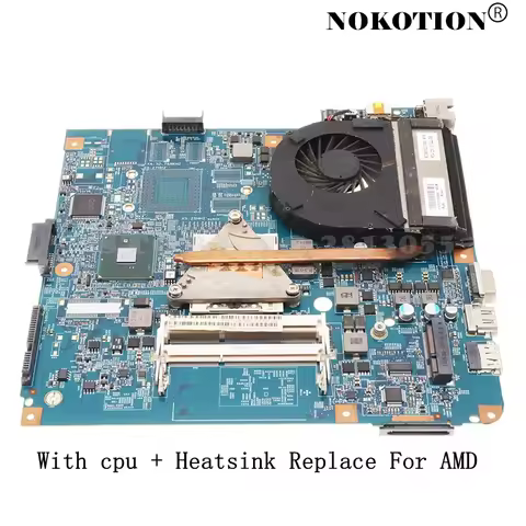 Nokotion For Acer Aspire 4741 4741g Laptop Motherboard Free CPU+Heatsink Compaitble For 4551 4551g A