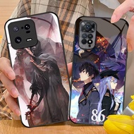 86 Eighty Six 02 Glass Phone Case For Xiaomi POCO X7 X3 X4 GT NFC X5 X6 PRO 5G F3 F4 F5 M3 M4 M5 M6 