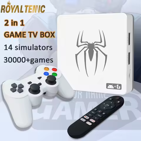 2 in 1 G7 TV Game BOX 2025 Android 13 Dual System 3D Arcade Games Player WIFI 6 Wireless Gamepad G7 