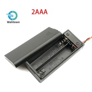 AAA Battery Holder Battery Box With Wires & Switch Cover 2 3 4 Slots AAA DIY Battery Container